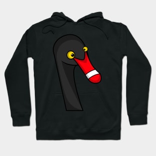 Cartoon Black Swan Hoodie